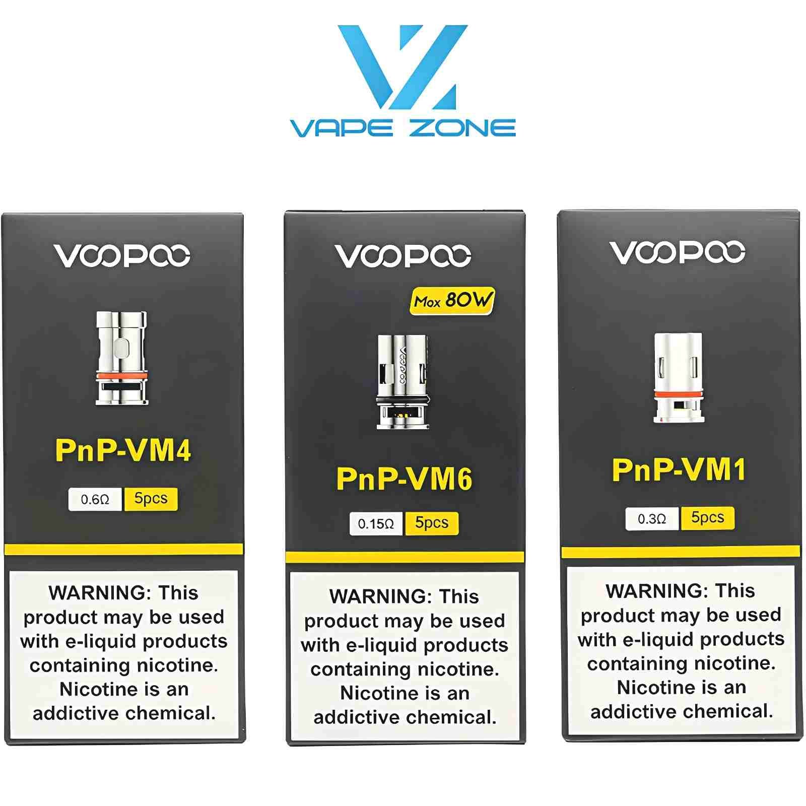 VooPoo PnP Replacement Coils Series 5Pc/Pack VooPoo PnP Replacement Coils Series 5Pc/Pack