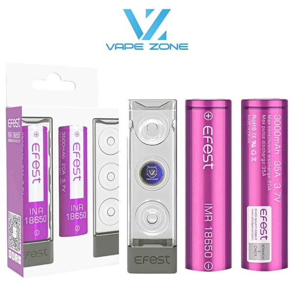 3000mAh Efest 18650 Vape Battery 35A, UAE