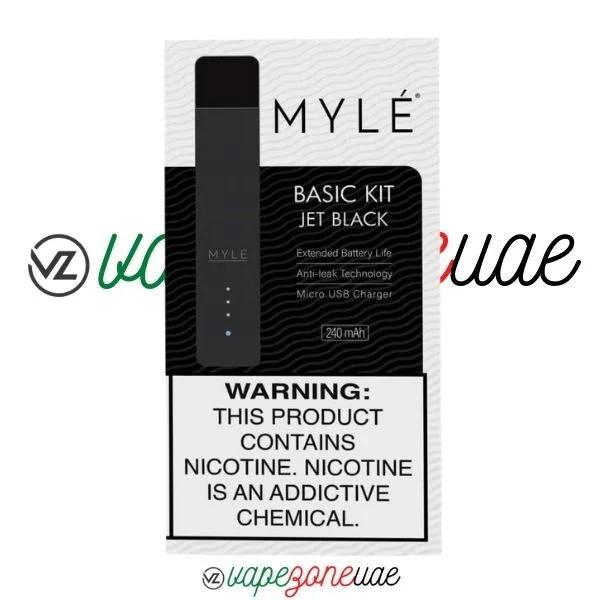 Jet Black MYLÉ Device V4, Vape,Electric cigrate,Vape zone,Vape dubai,Vape in dubai,Best vape,Best vape in dubai,Dubai vape shop,Vape shop
