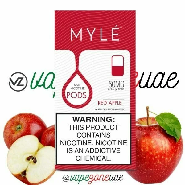 MYLE Red Apple Magnetic Pods, Vape,Electric cigrate,Vape zone,Vape dubai,Vape in dubai,Best vape,Best vape in dubai,Dubai vape shop,Vape shop