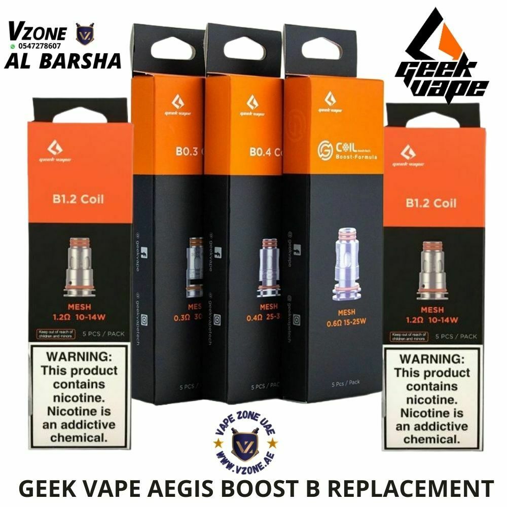 GEEK VAPE AEGIS BOOST B REPLACEMENT COILS - Vape Zone UAE