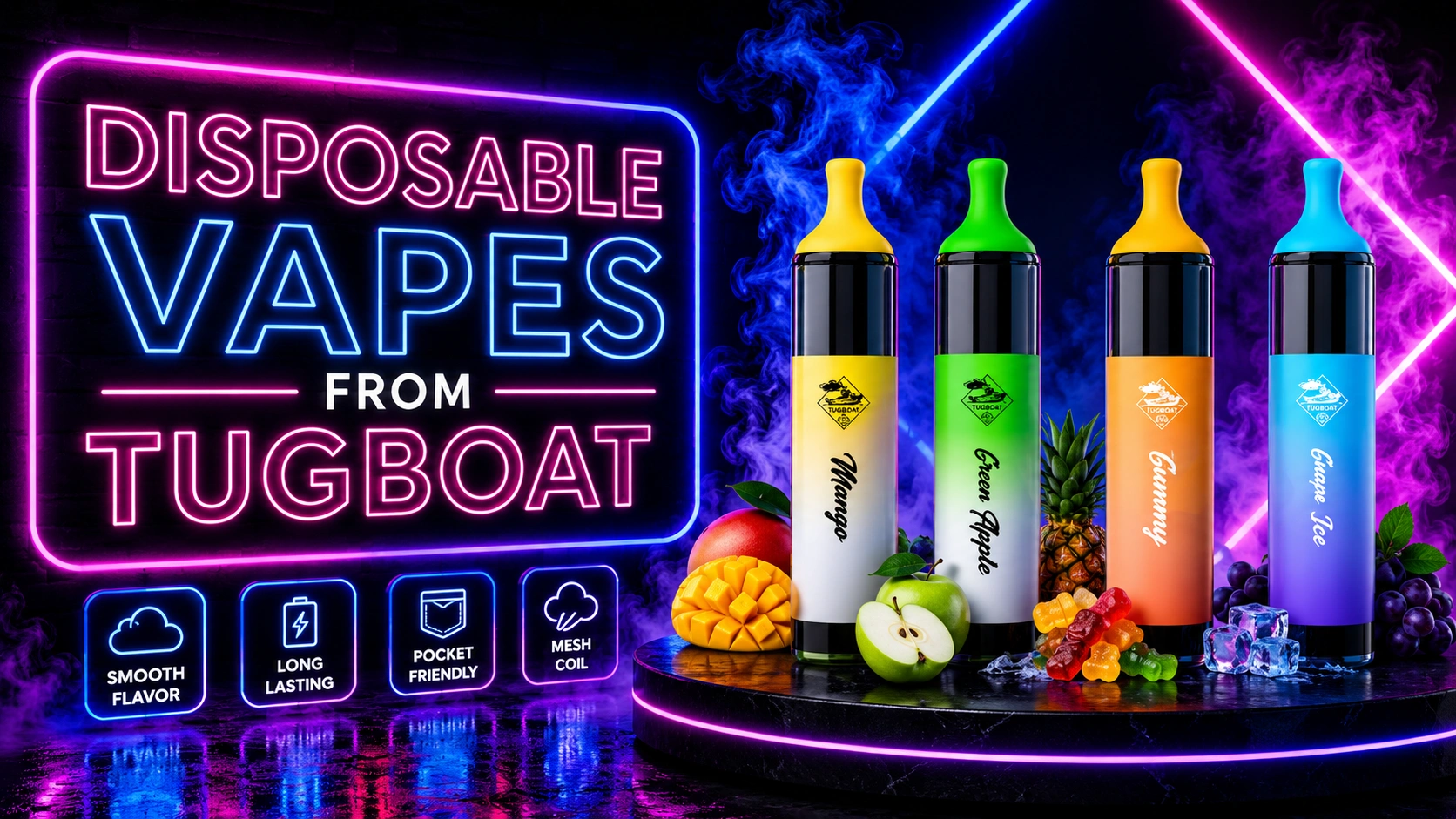 DISPOSABLE VAPES FROM TUGBOAT