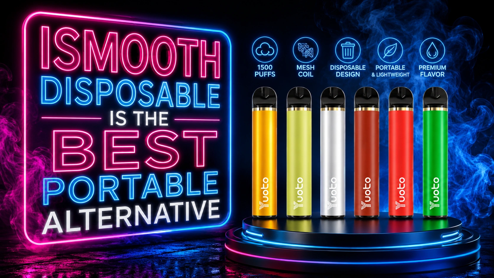 SMOOTH DISPOSABLE IS THE BEST PORTABLE ALTERNATIVE