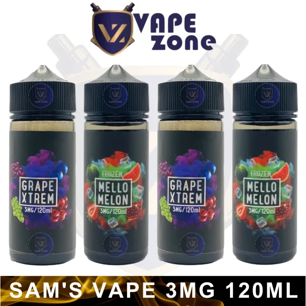SAM’S VAPE E-JUICE 3MG 120ML