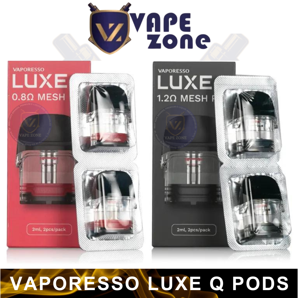 Mesh Pod Vaporesso - Luxe Q Replacement Pods - 1.0 Ohm Mesh - Pack Of 4   The Australia Vaporesso Luxe Q Pod System
