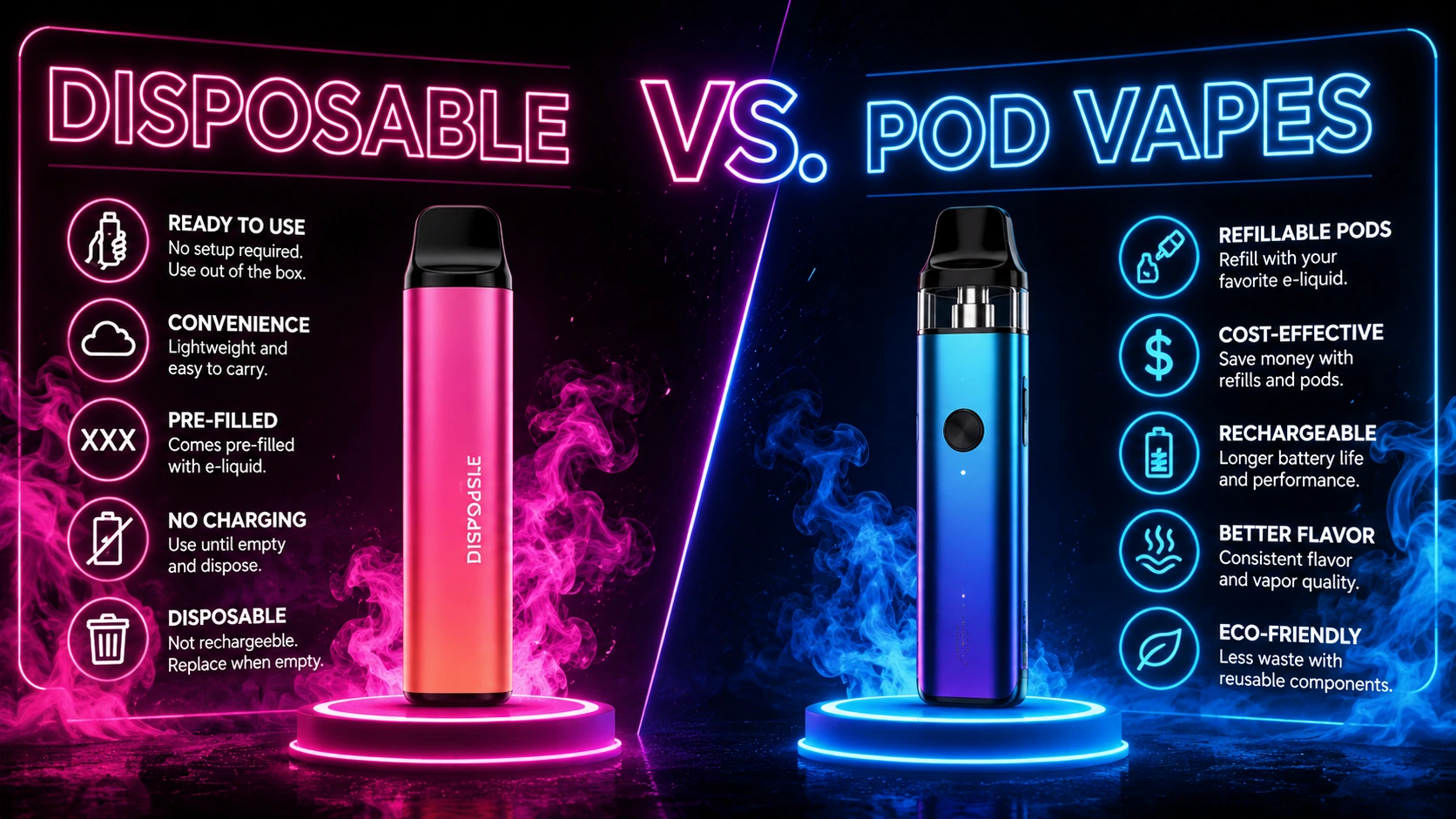Disposable vs. Pod Vapes