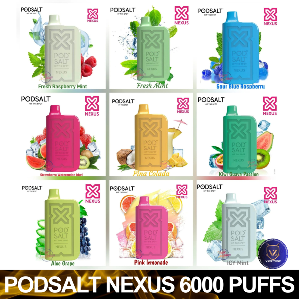 POD SALT NEXUS 6000 Puffs Disposable