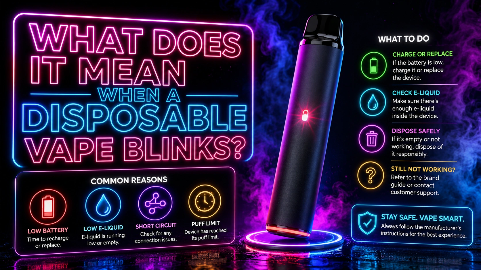 What Does It Mean When a Disposable Vape Blinks