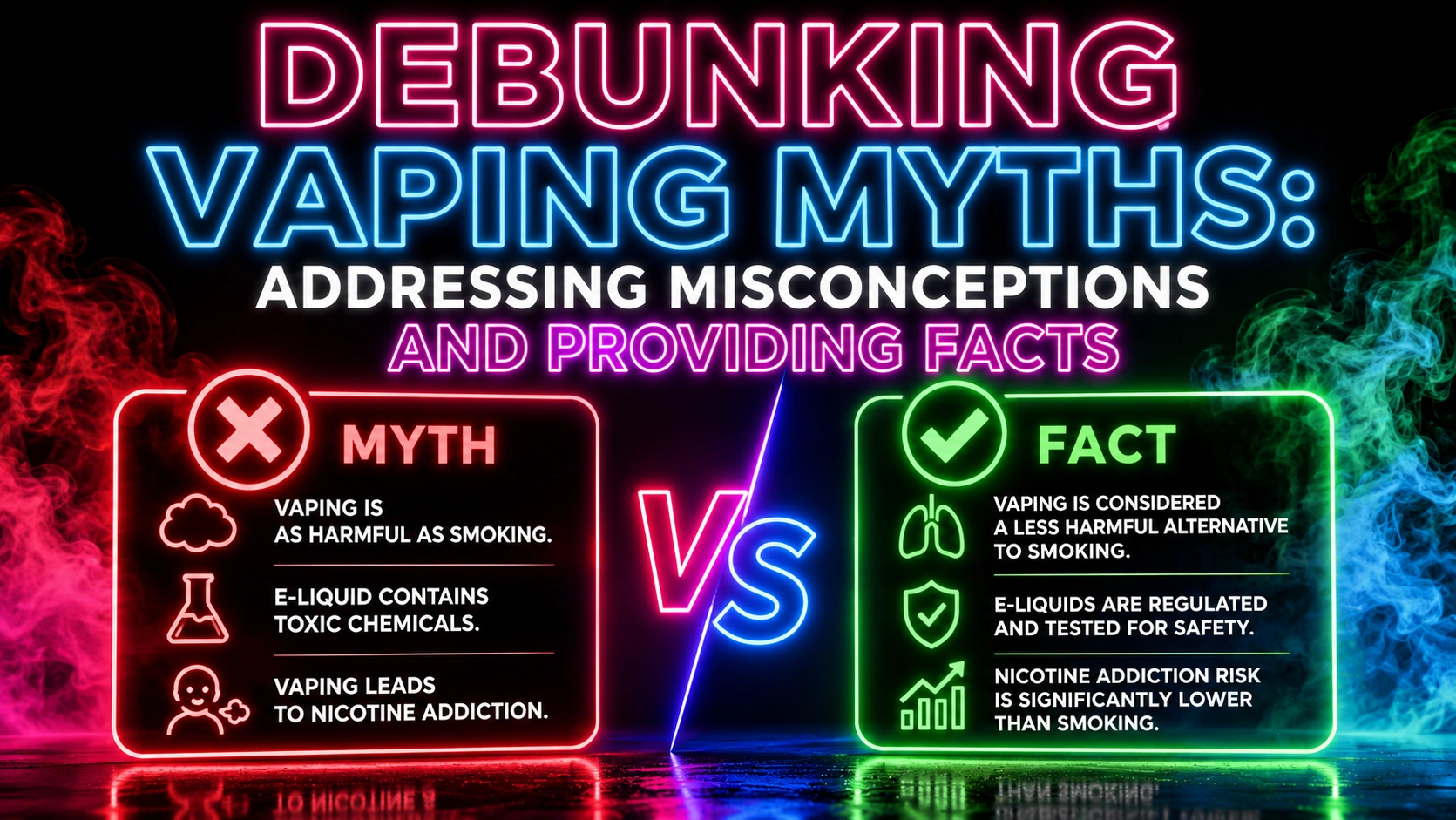 DEBUNKING VAPING MYTHS ADDRESSING MISCONCEPTIONS AND PROVIDING FACTS