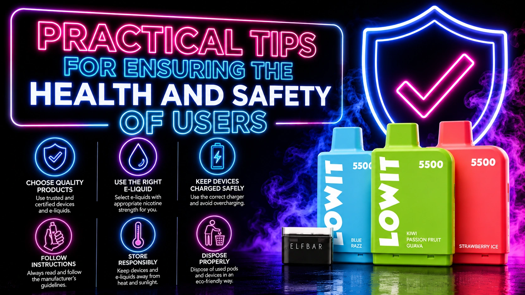 PRACTICAL TIPS FOR ENSURING THE HEALTH AND SAFETY OF USERS