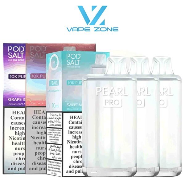 Pod Salt Pearl Pro 10k Puffs 20MG Disposable Vape in Dubai