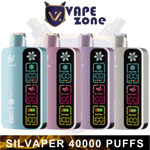 Silvaper 40000 Puffs 20MG 4 Mode Adjustable Ice Disposable Vape