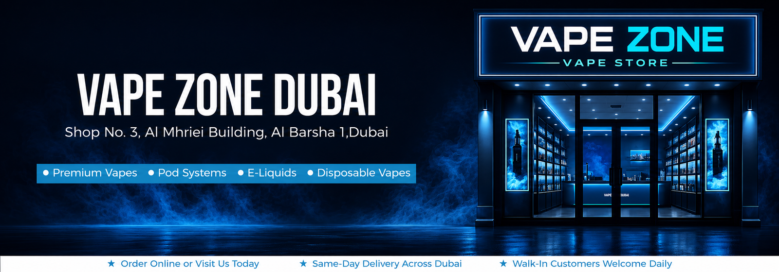 Vape Zone Dubai Banner