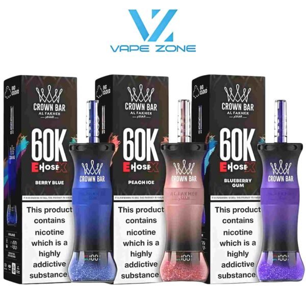 Al Fakher E Hose X 60000 Puffs Crown Bar Hookah in UAE