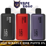 HQD MIRACLE 0MG NICOTINE DISPOSABLE VAPE IN DUBAI