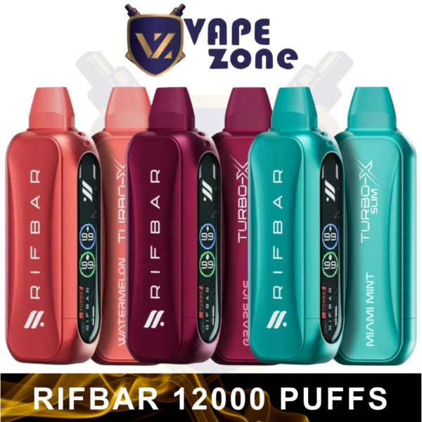 RIFBAR TURBO-X SLIM 12K PUFFS 20MG IN UAE