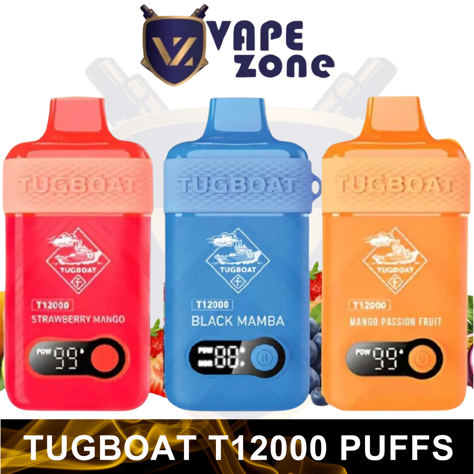 Tugboat T12000 Puffs Disposable Vape 5% in UAE Tugboat T12000 Puffs Disposable Vape 5% in UAE