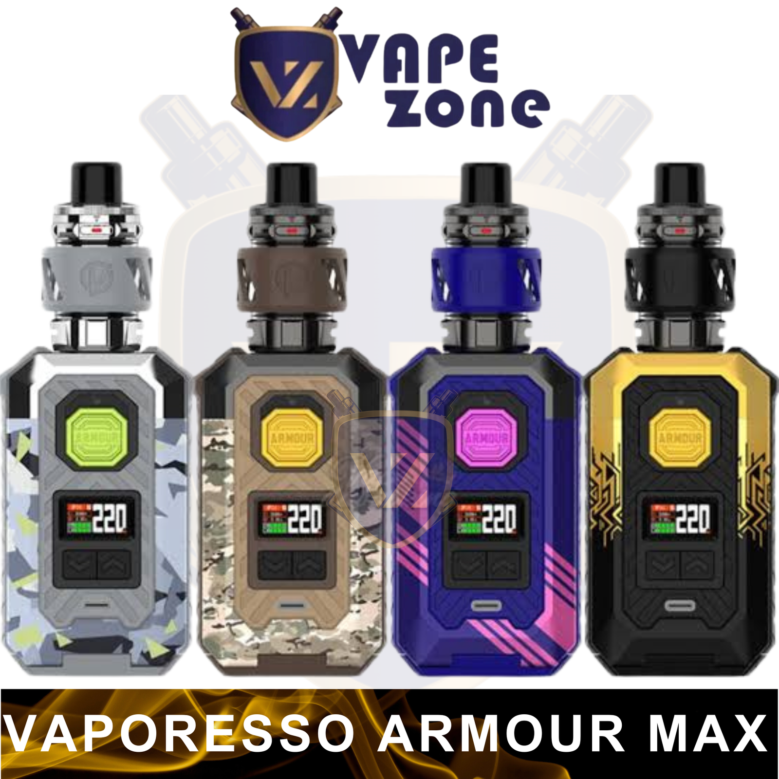 VAPORESSO ARMOUR MAX 220W KIT WITH ITANK-T VAPORESSO ARMOUR MAX 220W KIT WITH ITANK-T