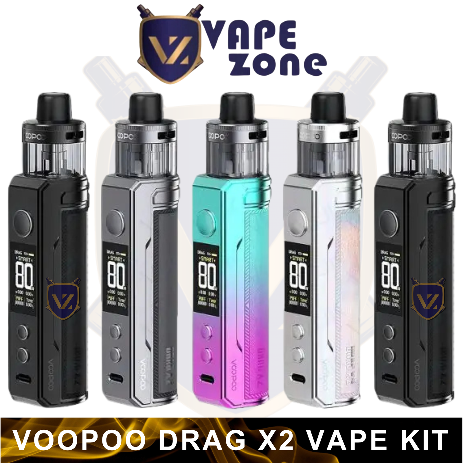 VOOPOO DRAG X3 KIT 80W PNP X POD COMPATIBLE VOOPOO DRAG X3 KIT 80W PNP X POD COMPATIBLE