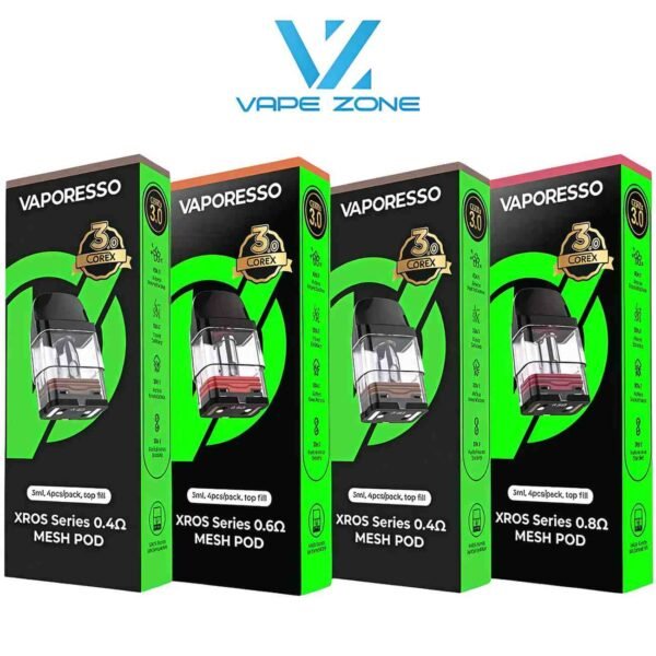 Vaporesso Xros 3ml Pods 4pcs/Pack in UAE